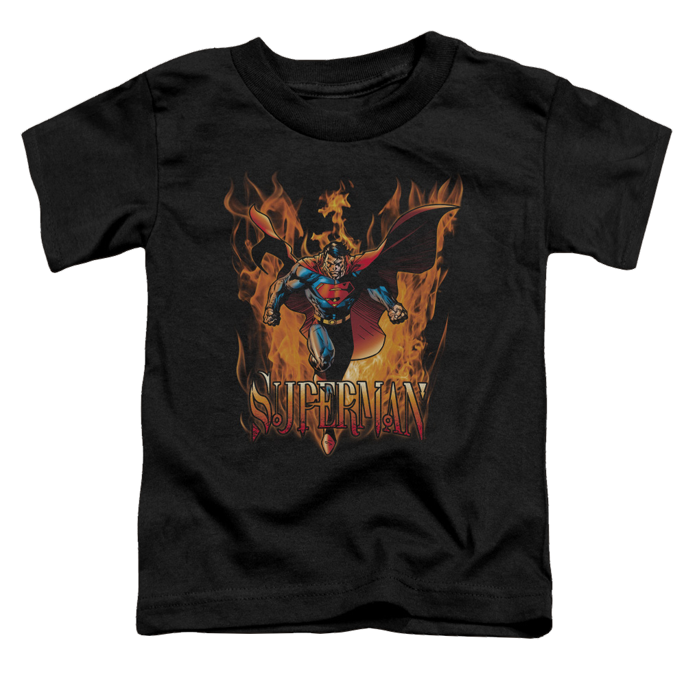 Superman Through The Fire - Toddler T-Shirt Toddler T-Shirt Superman   
