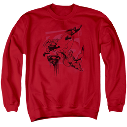 Superman Omnipresent - Men's Crewneck Sweatshirt Men's Crewneck Sweatshirt Superman   