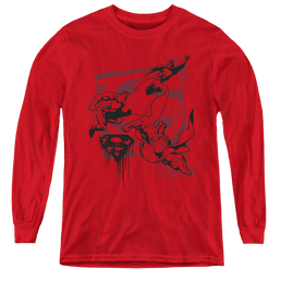Superman Omnipresent - Youth Long Sleeve T-Shirt Youth Long Sleeve T-Shirt Superman   