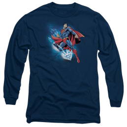 Superman Crystallize - Men's Long Sleeve T-Shirt Men's Long Sleeve T-Shirt Superman   