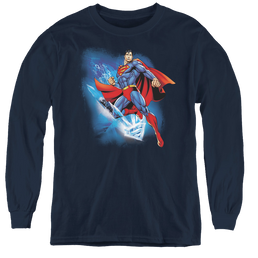 Superman Crystallize - Youth Long Sleeve T-Shirt Youth Long Sleeve T-Shirt Superman   