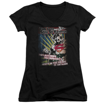 Superman Last Hope - Juniors V-Neck T-Shirt Juniors V-Neck T-Shirt Superman   