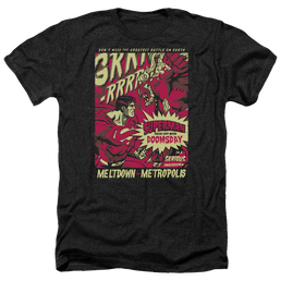Superman Metropolis Meltdown - Men's Heather T-Shirt Men's Heather T-Shirt Superman   