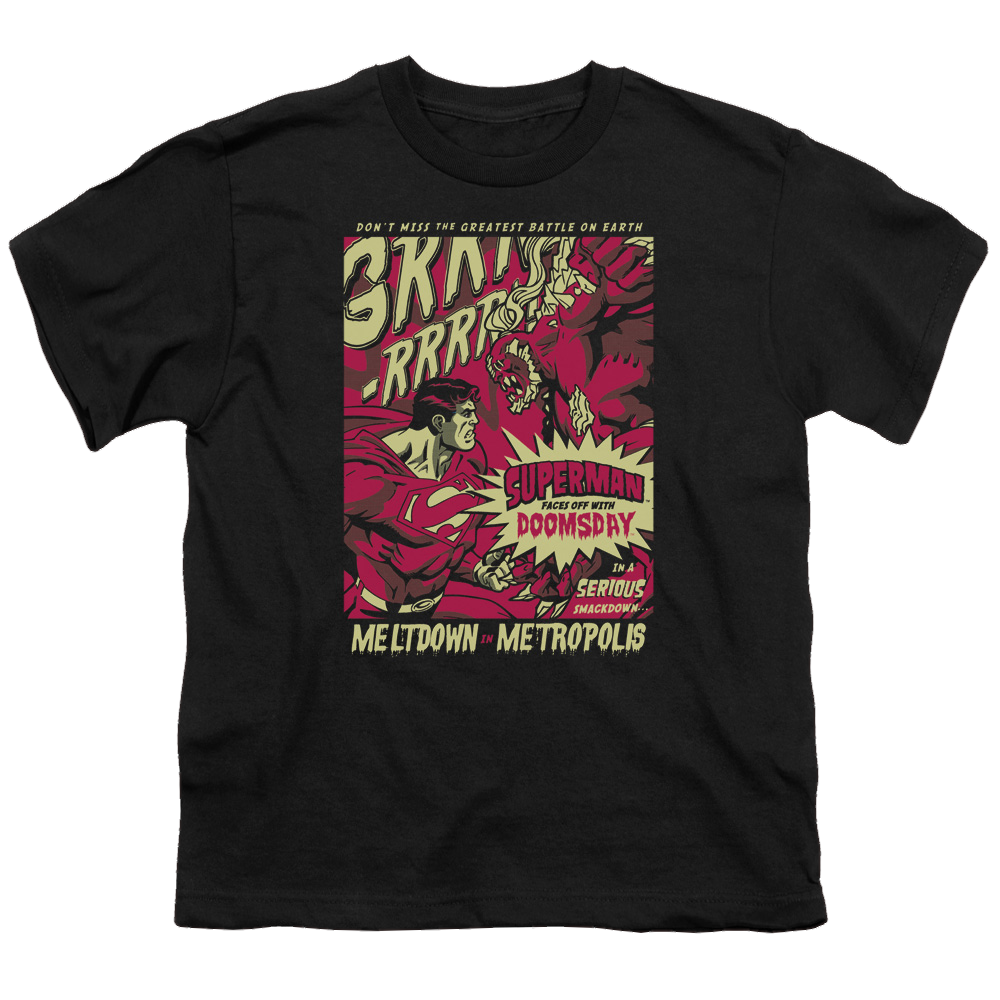Superman Metropolis Meltdown - Kid's T-Shirt Kid's T-Shirt (Ages 4-7) Superman   