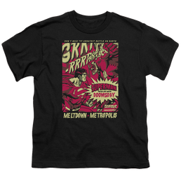 Superman Metropolis Meltdown - Youth T-Shirt Youth T-Shirt (Ages 8-12) Superman   