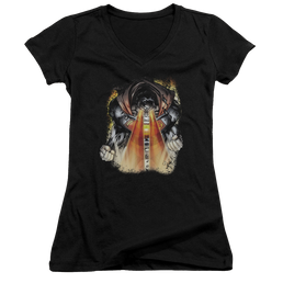 Superman Cover 218 - Juniors V-Neck T-Shirt Juniors V-Neck T-Shirt Superman   