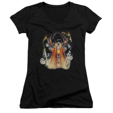 Superman Cover 218 - Juniors V-Neck T-Shirt Juniors V-Neck T-Shirt Superman   