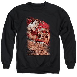 Superman Supes Vs Darkseid - Men's Crewneck Sweatshirt Men's Crewneck Sweatshirt Superman   