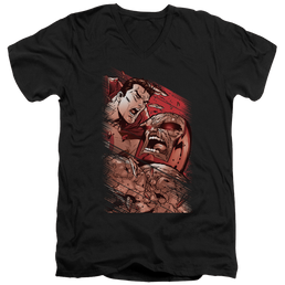 Superman Supes Vs Darkseid - Men's V-Neck T-Shirt Men's V-Neck T-Shirt Superman   