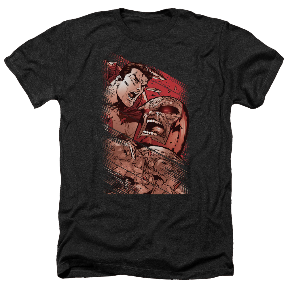 Superman Supes Vs Darkseid - Men's Heather T-Shirt Men's Heather T-Shirt Superman   
