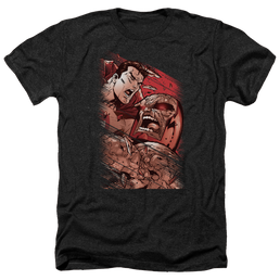 Superman Supes Vs Darkseid - Men's Heather T-Shirt Men's Heather T-Shirt Superman   