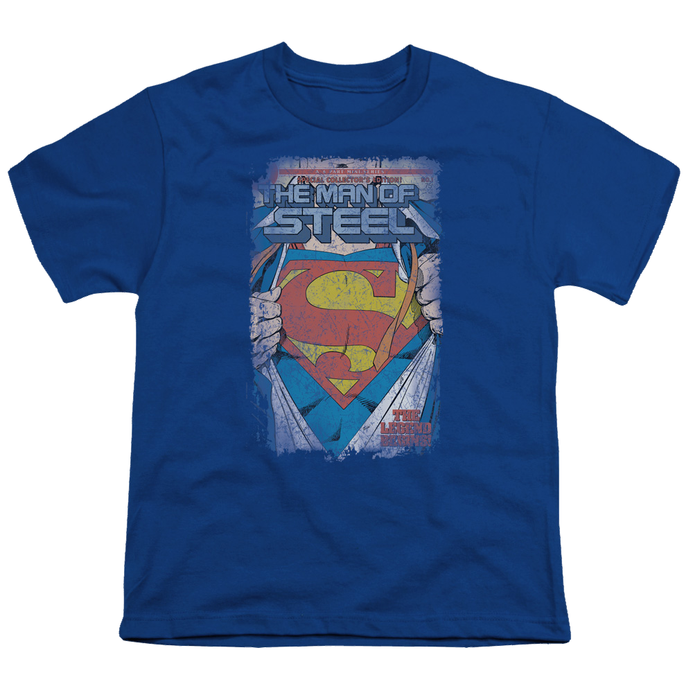 Superman Legendary - Youth T-Shirt Youth T-Shirt (Ages 8-12) Superman   