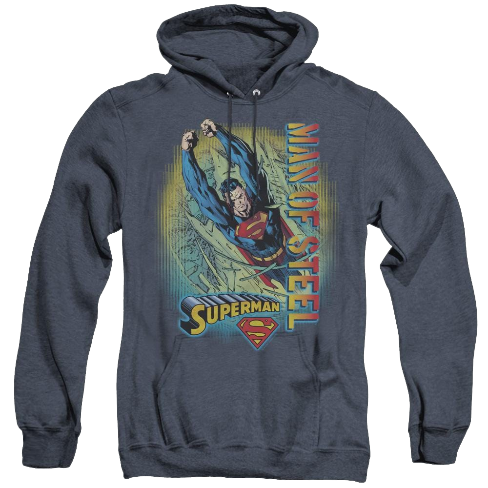 Superman Breakthrough - Heather Pullover Hoodie Heather Pullover Hoodie Superman   