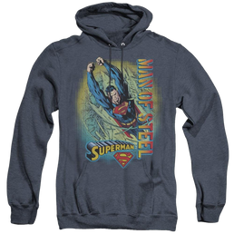 Superman Breakthrough - Heather Pullover Hoodie Heather Pullover Hoodie Superman   