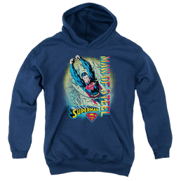 Superman Breakthrough - Youth Hoodie Youth Hoodie (Ages 8-12) Superman   