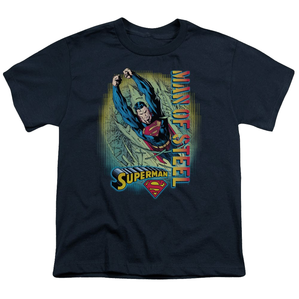 Superman Breakthrough - Youth T-Shirt Youth T-Shirt (Ages 8-12) Superman   