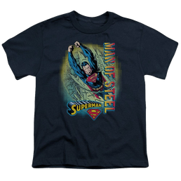 Superman Breakthrough - Youth T-Shirt Youth T-Shirt (Ages 8-12) Superman   
