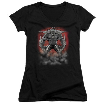 Superman Doomsday Dust - Juniors V-Neck T-Shirt Juniors V-Neck T-Shirt Superman   