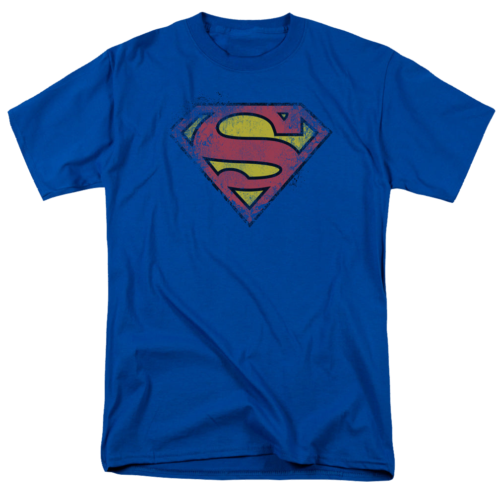 Superman Destroyed Supes Logo - Men's Regular Fit T-Shirt Men's Regular Fit T-Shirt Superman   