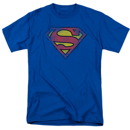 Superman Destroyed Supes Logo - Men's Regular Fit T-Shirt Men's Regular Fit T-Shirt Superman   