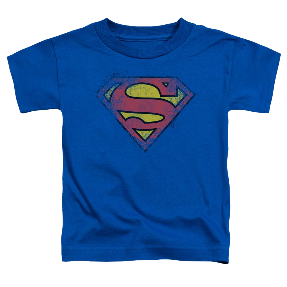 Superman Destroyed Supes Logo - Toddler T-Shirt Toddler T-Shirt Superman   