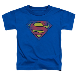 Superman Destroyed Supes Logo - Toddler T-Shirt Toddler T-Shirt Superman   