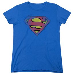 Superman Destroyed Supes Logo - Women's T-Shirt Women's T-Shirt Superman   