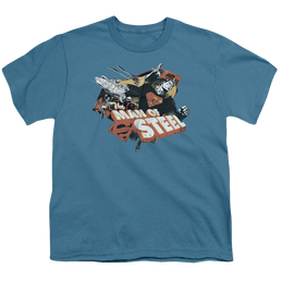 Superman Steel - Youth T-Shirt Youth T-Shirt (Ages 8-12) Superman   