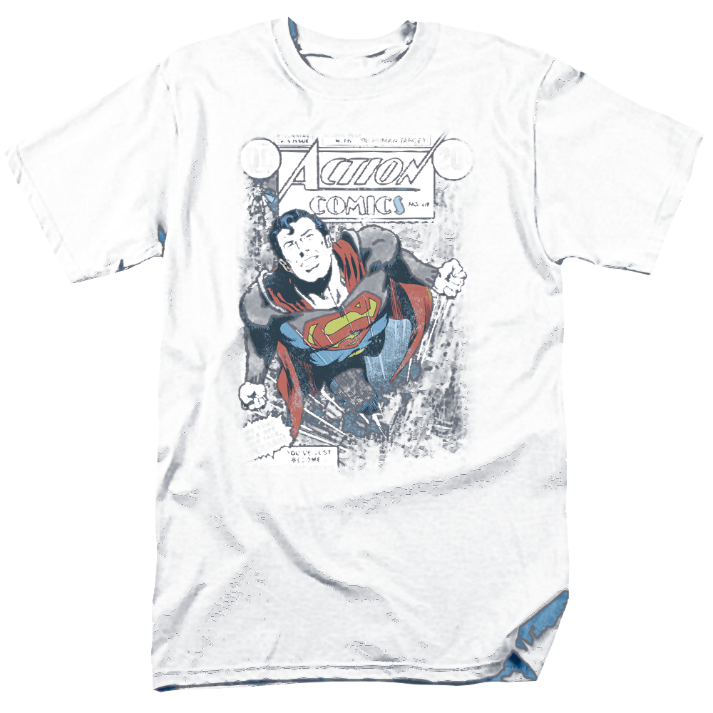 Superman Action #419 Distress - Men's Regular Fit T-Shirt Men's Regular Fit T-Shirt Superman   