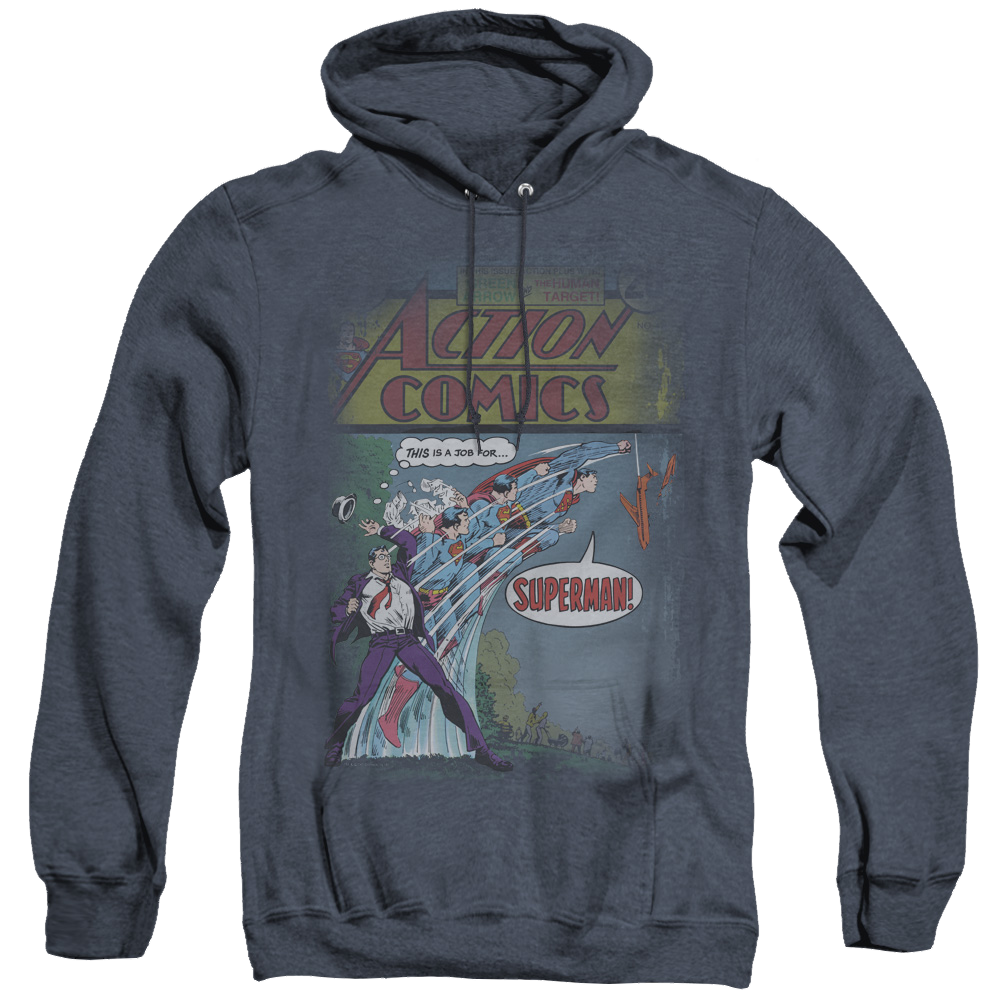 Superman Quick Change - Heather Pullover Hoodie Heather Pullover Hoodie Superman   