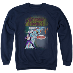 Superman Quick Change - Men's Crewneck Sweatshirt Men's Crewneck Sweatshirt Superman   