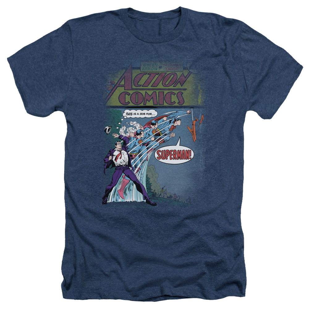 Superman Quick Change - Men's Heather T-Shirt Men's Heather T-Shirt Superman   