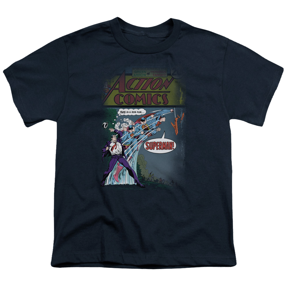 Superman Quick Change - Youth T-Shirt Youth T-Shirt (Ages 8-12) Superman   