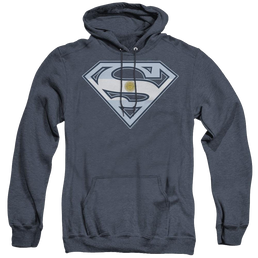 Superman Argentinian Shield - Heather Pullover Hoodie Heather Pullover Hoodie Superman   