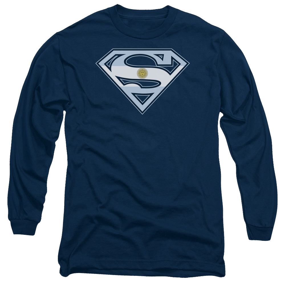 Superman Argentinian Shield - Men's Long Sleeve T-Shirt Men's Long Sleeve T-Shirt Superman   