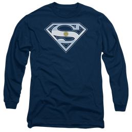 Superman Argentinian Shield - Men's Long Sleeve T-Shirt Men's Long Sleeve T-Shirt Superman   