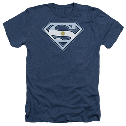 Superman Argentinian Shield - Men's Heather T-Shirt Men's Heather T-Shirt Superman   