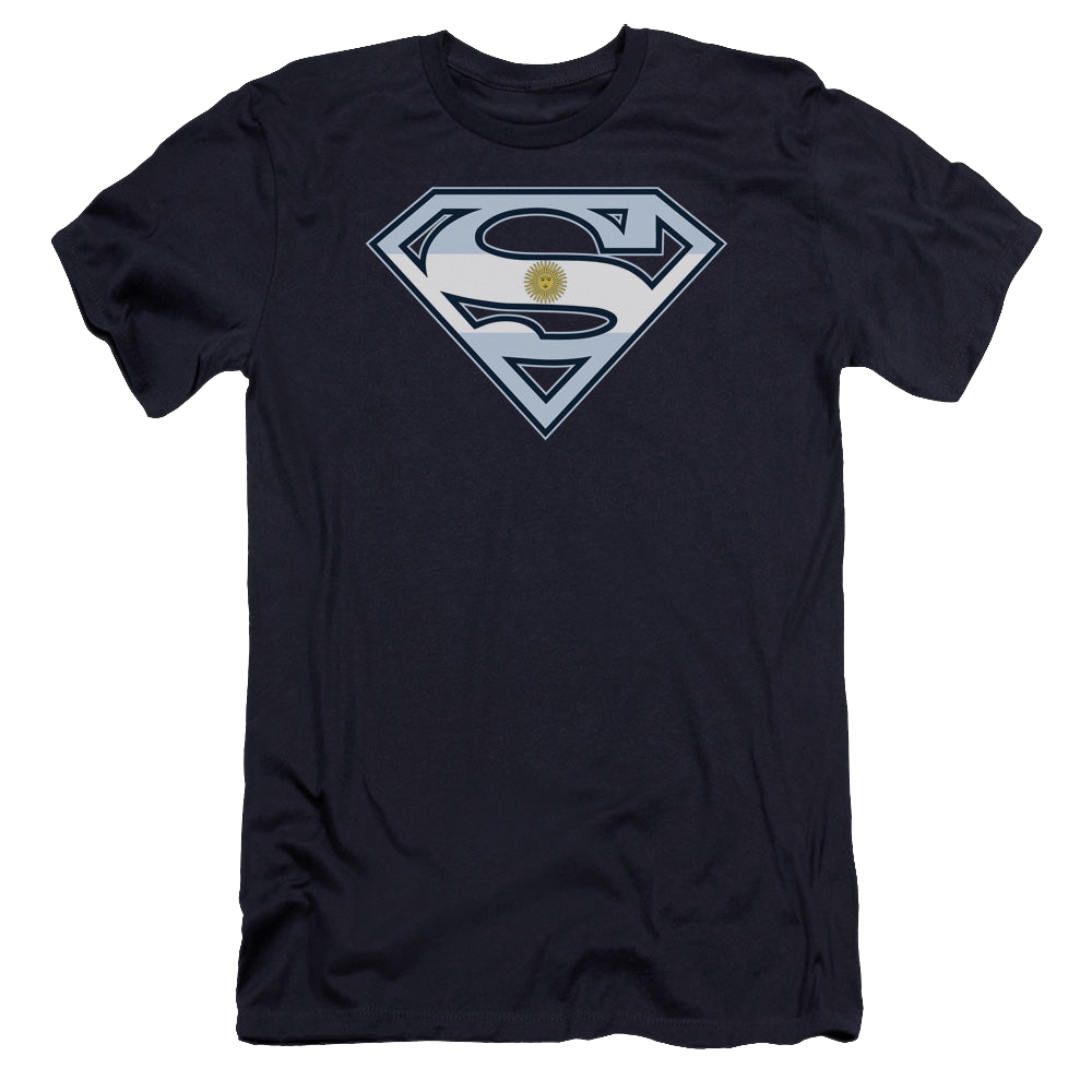 Superman Argentinian Shield - Men's Premium Slim Fit T-Shirt Men's Premium Slim Fit T-Shirt Superman   