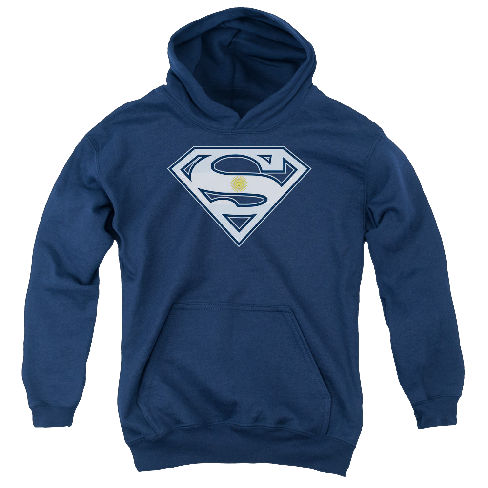 Superman Argentinian Shield - Youth Hoodie Youth Hoodie (Ages 8-12) Superman   