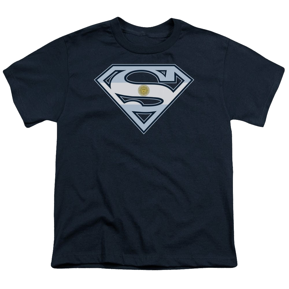 Superman Argentinian Shield - Youth T-Shirt Youth T-Shirt (Ages 8-12) Superman   
