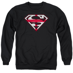 Superman English Shield - Men's Crewneck Sweatshirt Men's Crewneck Sweatshirt Superman   