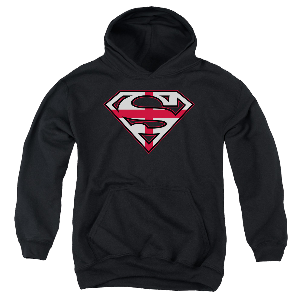 Superman English Shield - Youth Hoodie Youth Hoodie (Ages 8-12) Superman   