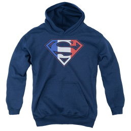 Superman French Shield - Youth Hoodie Youth Hoodie (Ages 8-12) Superman   