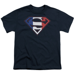 Superman French Shield - Youth T-Shirt Youth T-Shirt (Ages 8-12) Superman   