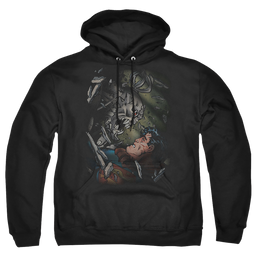 Superman Epic Battle - Pullover Hoodie Pullover Hoodie Superman   