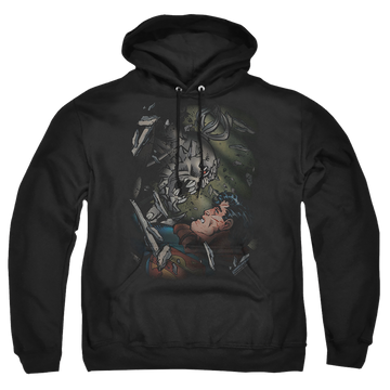 Superman Epic Battle - Pullover Hoodie Pullover Hoodie Superman   