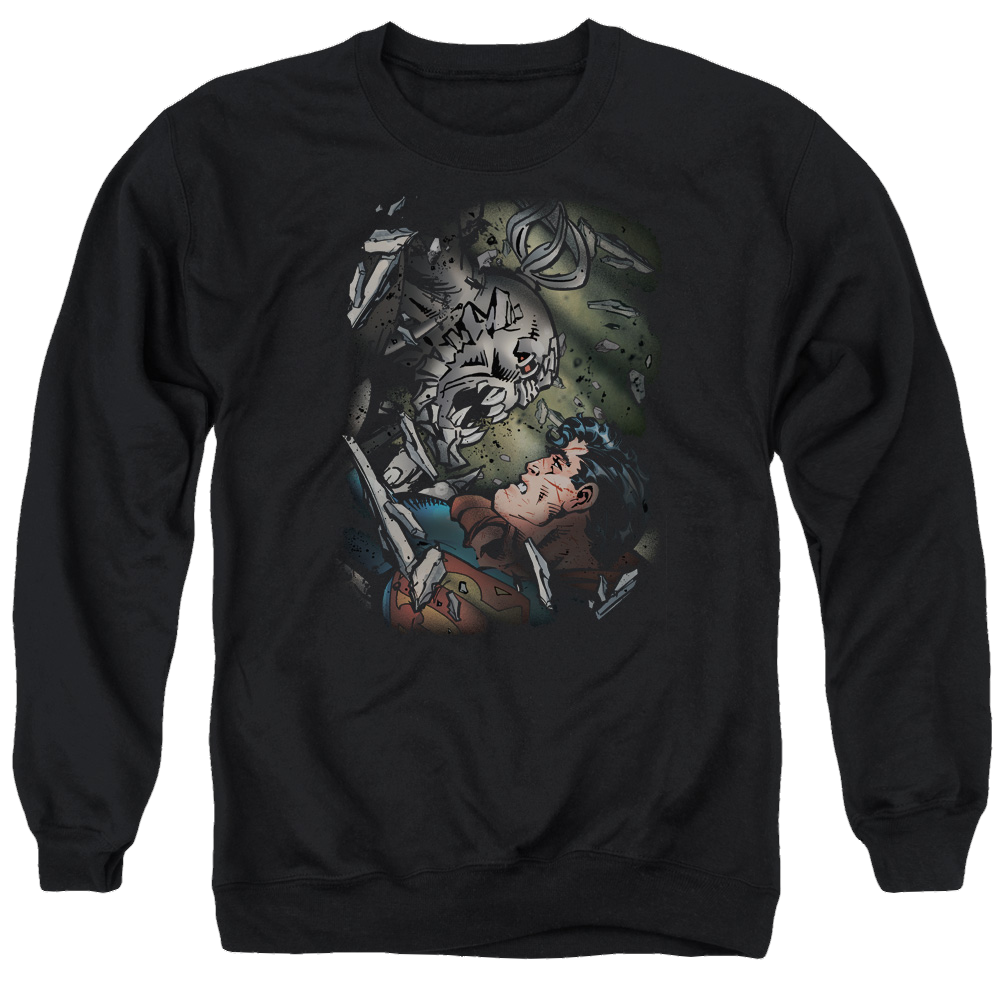 Superman Epic Battle - Men's Crewneck Sweatshirt Men's Crewneck Sweatshirt Superman   