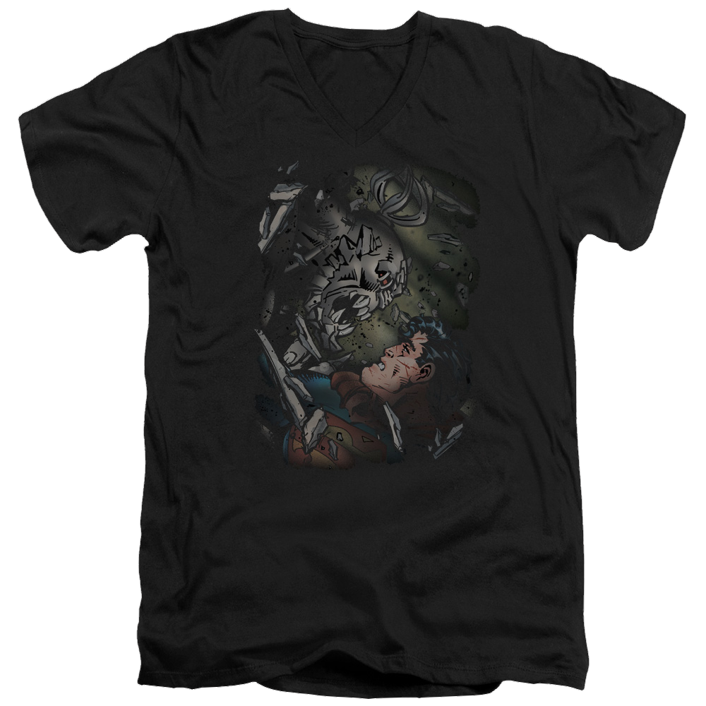 Superman Epic Battle - Men's V-Neck T-Shirt Men's V-Neck T-Shirt Superman   
