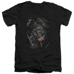 Superman Epic Battle - Men's V-Neck T-Shirt Men's V-Neck T-Shirt Superman   