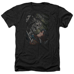 Superman Epic Battle - Men's Heather T-Shirt Men's Heather T-Shirt Superman   